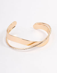 Gold Bling X Cuff Bangle - link has visual effect only