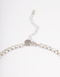 Rhodium Diamante Cupchain Y-Necklace - link has visual effect only