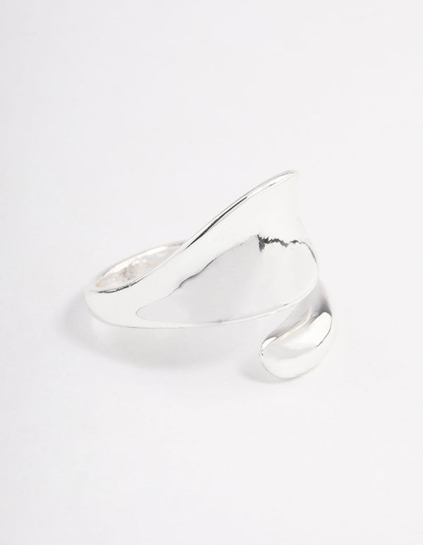 Silver Plated Bold Wrap Ring