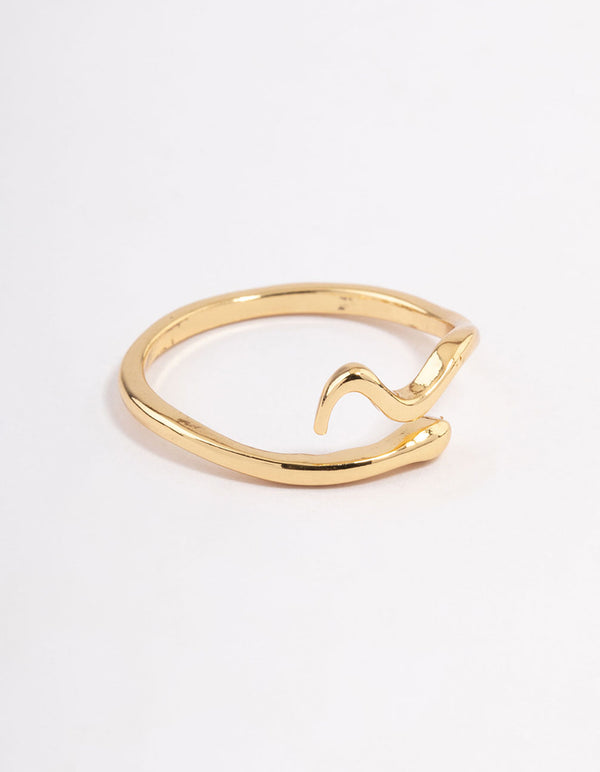 Gold Plated Mini Snake Ring