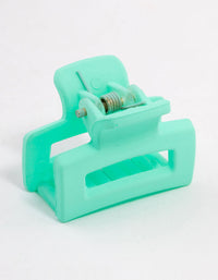 Mint Rectangle Claw Clip - link has visual effect only
