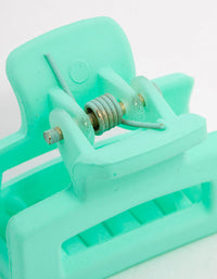 Mint Rectangle Claw Clip - link has visual effect only