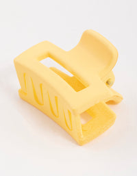 Yellow Mini Rectangle Claw Clip - link has visual effect only