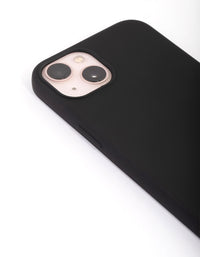 iPhone 13 Black Silicone Phone Case - link has visual effect only