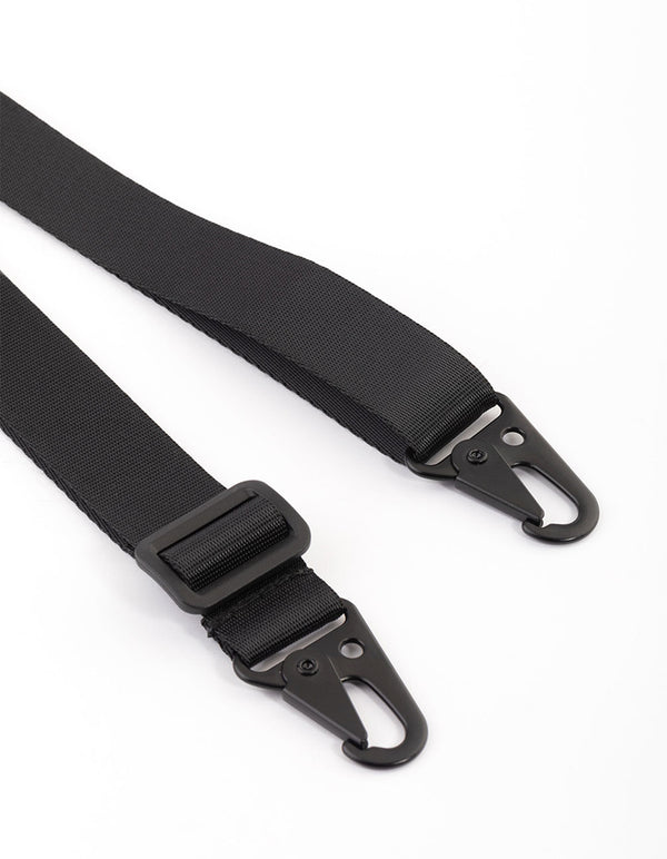 Black Sporty Crossbody Phone Strap