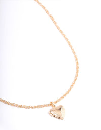 Gold Heart Pearl Lace Multi Necklace - link has visual effect only