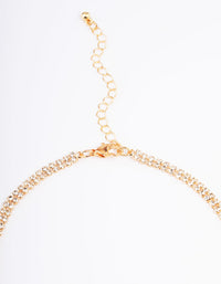 Gold Diamante Fringe Choker - link has visual effect only