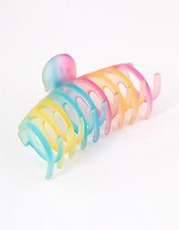 Kids Bright Rainbow Barrell Claw Clip - link has visual effect only