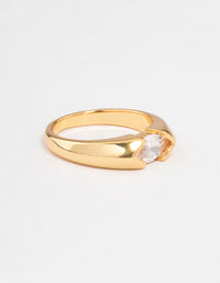 Gold Plated Statement Marquise Ring - link has visual effect only