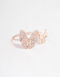 Rose Gold Glam Butterfly Ring - link has visual effect only