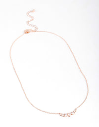Gold Diamante Curve Bar Necklace - link has visual effect only