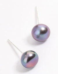 Sterling Silver Freshwater Pearl Stud Earrings - link has visual effect only