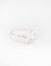 Sterling Silver Double Butterfly Ring - link has visual effect only