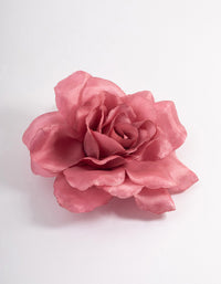 Fabric Pink Stone Flower Corsage - link has visual effect only