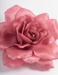 Fabric Pink Stone Flower Corsage - link has visual effect only