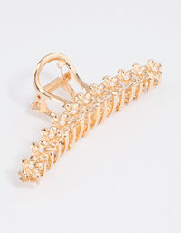 Gold Pearl & Flower Claw Clip - link has visual effect only