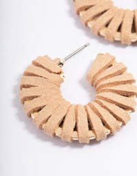 Gold Wrapped Hoop Earrings - link has visual effect only