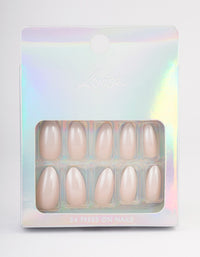 Pearl Iridescent Press On Nails - link has visual effect only
