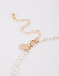 Gold Mini Pearl Choker - link has visual effect only