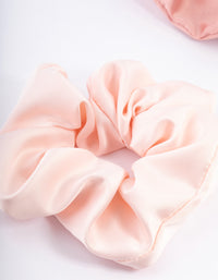 Light Satin Hair Scrunchie Pack - link has visual effect only