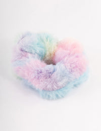 Tie Dye Fluffy Hair Scrunchie - link has visual effect only