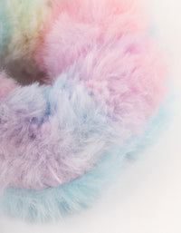 Tie Dye Fluffy Hair Scrunchie - link has visual effect only