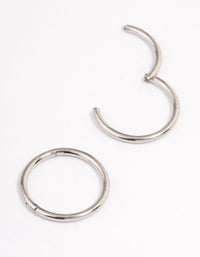 Surgical Steel Fine Sleeper Earrings 8mm - link has visual effect only