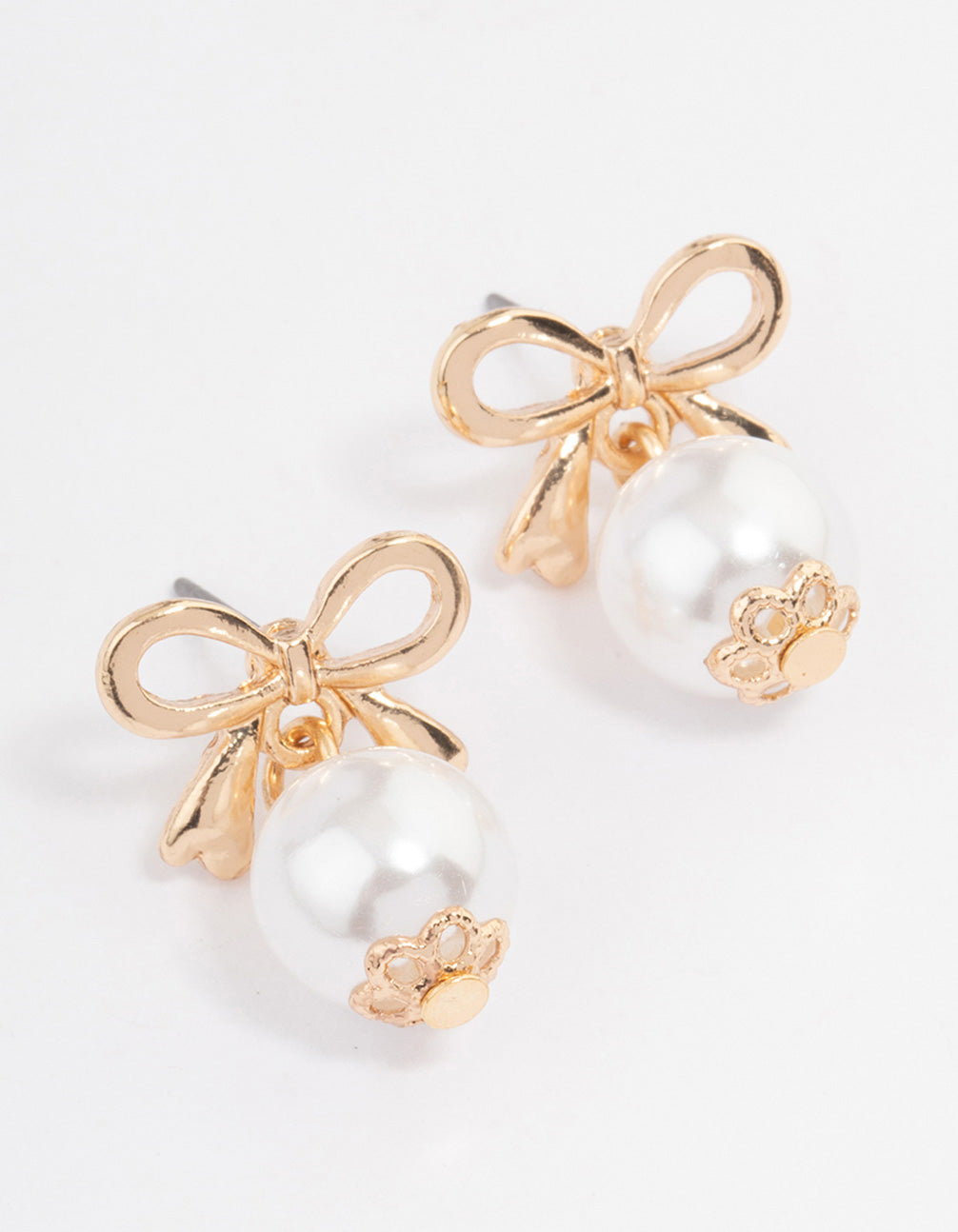 White Pearl Earrings - Bow Earrings - Pearl Bow Earrings - Lulus