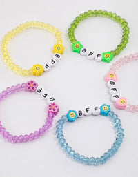 Kids Beaded BFF Stretch Bracelet 5-Pack - link has visual effect only