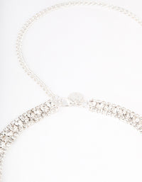 Silver Mixed Round Diamante Belt - link has visual effect only