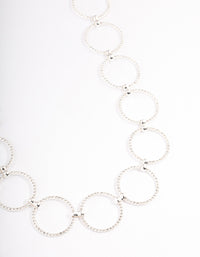 Silver Large Diamante Circle Belt - link has visual effect only