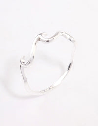 Sterling Silver Ocean Wave Ring - link has visual effect only