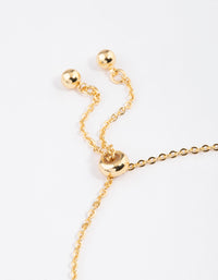 Gold Plated Gemini Script Bracelet - link has visual effect only