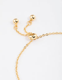 Gold Plated Capricorn Script Bracelet - link has visual effect only
