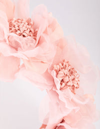 Fabric Organza Flower Headband - link has visual effect only