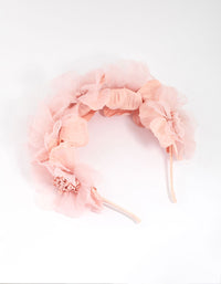 Fabric Organza Flower Headband - link has visual effect only