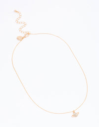 Gold Dainty Planet Pendant Necklace - link has visual effect only