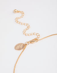 Gold Celestial Tag Pendant Necklace - link has visual effect only