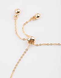 Gold Pave Mini Heart Charm Bracelet - link has visual effect only