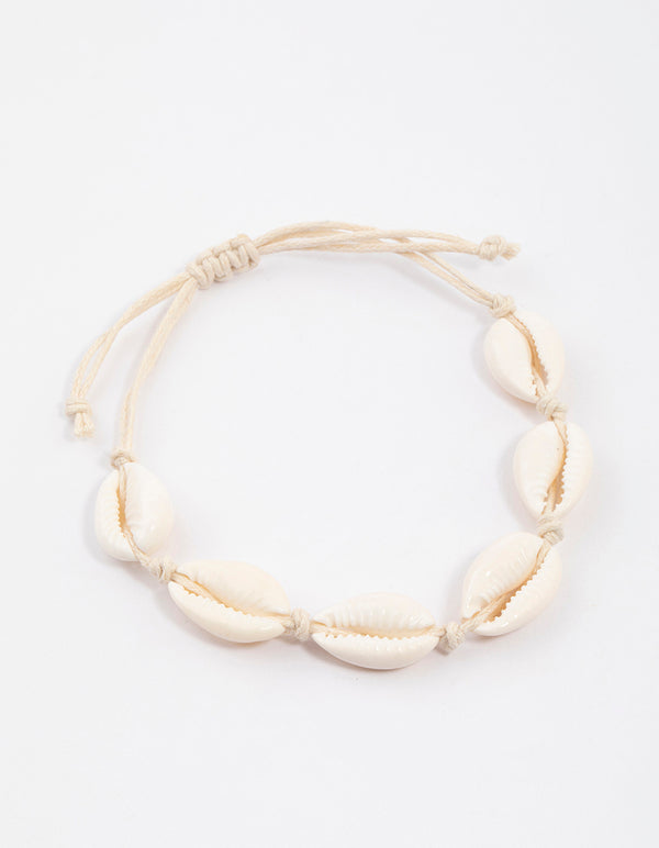 Bracelet cowrie shell | Tiger Eye, Lava Beads – Kuzzoi