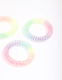 Rainbow Hair Coils 4-Pack - link has visual effect only