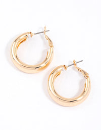 Gold Core Clean Hoop Earrings & Polishing Set - link has visual effect only