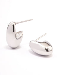 Surgical Steel Curved Bubble Stud Earrings - link has visual effect only