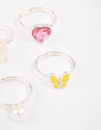 Kids Bear & Flower Ring 6-Pack - link has visual effect only