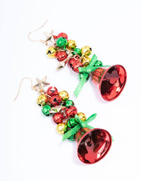 Gold Jingle Ball & Bell Drop Earrings - link has visual effect only