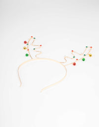 Gold Reindeer Jingle Headband - link has visual effect only
