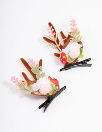 Mixed Reindeer Ears Hair Clips - link has visual effect only
