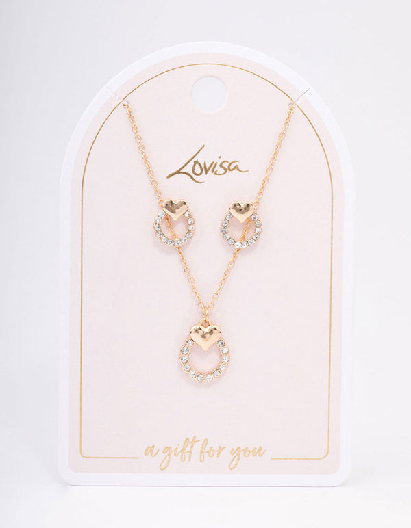 Lovisa - Earrings + Necklace Set on Designer Wardrobe
