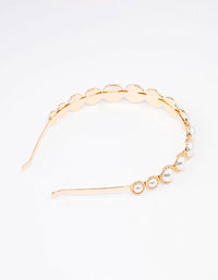 Gold Dome Pearl Headband - link has visual effect only