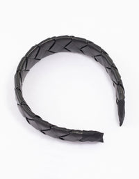 Black Braided Padded Headband - link has visual effect only
